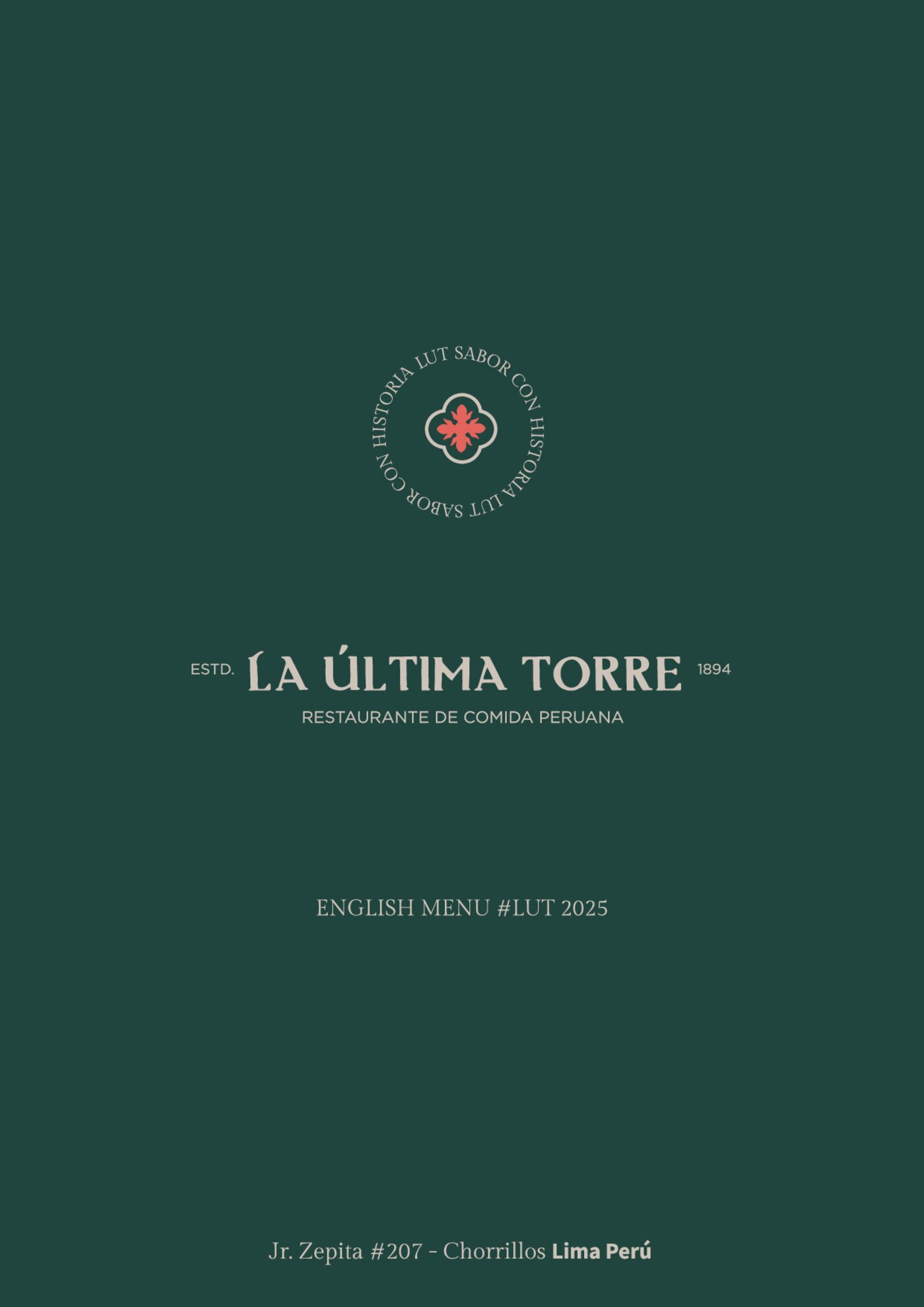 La Última Torre menu cover